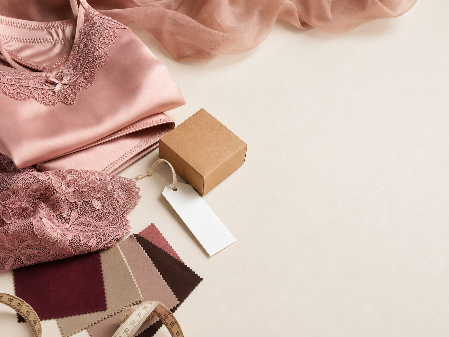 Private label packaging and sample review preparation for intimate apparel