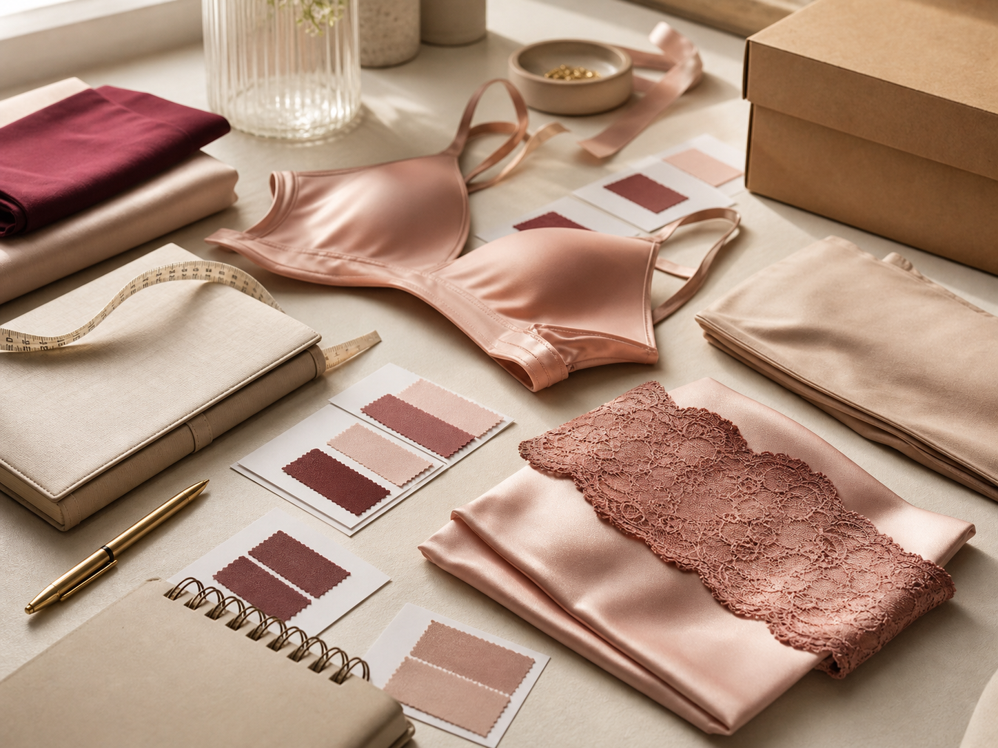 Fabric trim and color planning for private label intimate apparel